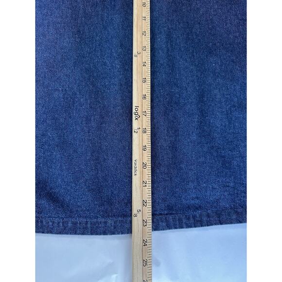 Vintage New Directions Denim Vest Sz M Fall Aztec Western Cowgirl Rodeo READ - Picture 12 of 12